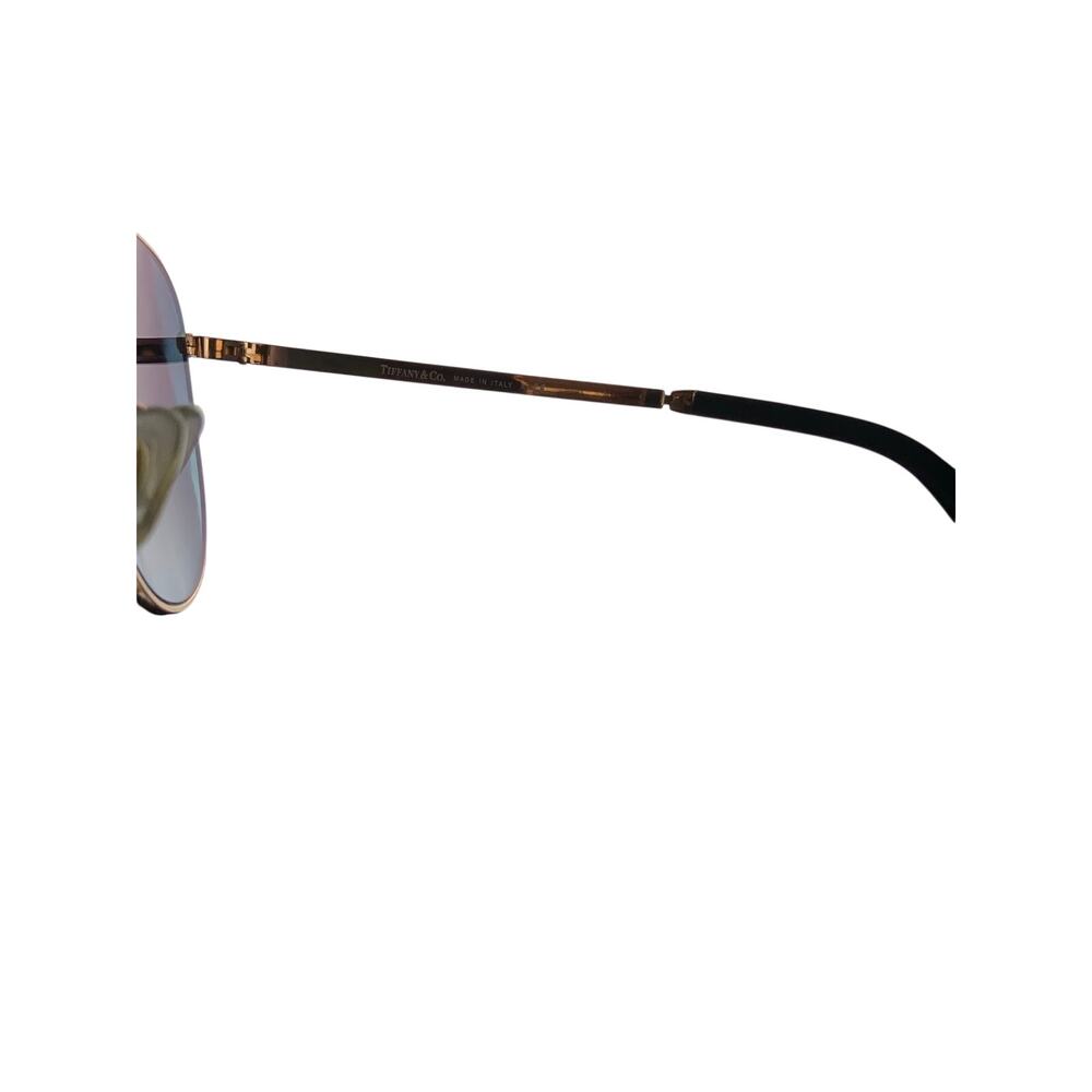 Tiffany & Co TF3074 Aviator Sunglasses Blue Gradient Rose Gold Italy Case - Picture 7 of 13